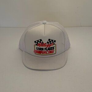Vintage 1992 Kellogg’s Corn Flakes Racing Trucker Hat Mesh Snapback